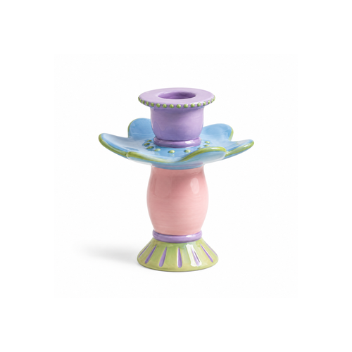 Lueur Florale No.5 El Yapımı Seramik Mumluk