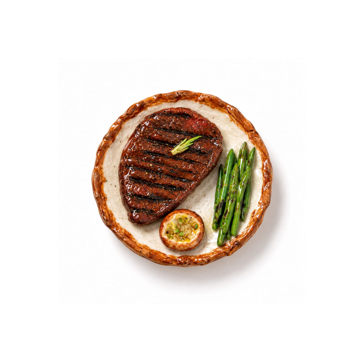 Funny Foods Seramik Steak Tabağı Magneti