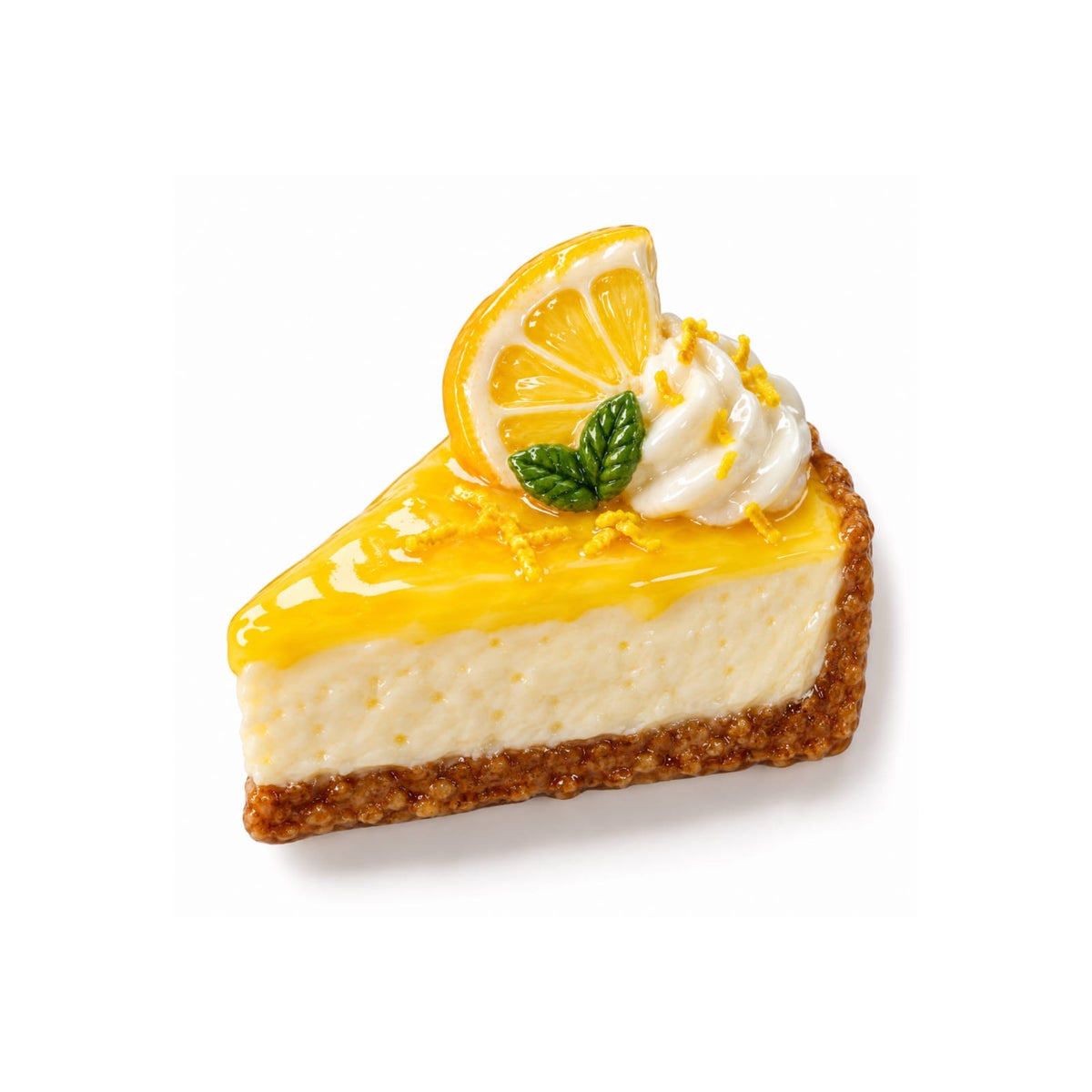 Funny Foods Seramik Limonlu Cheesecake Magneti