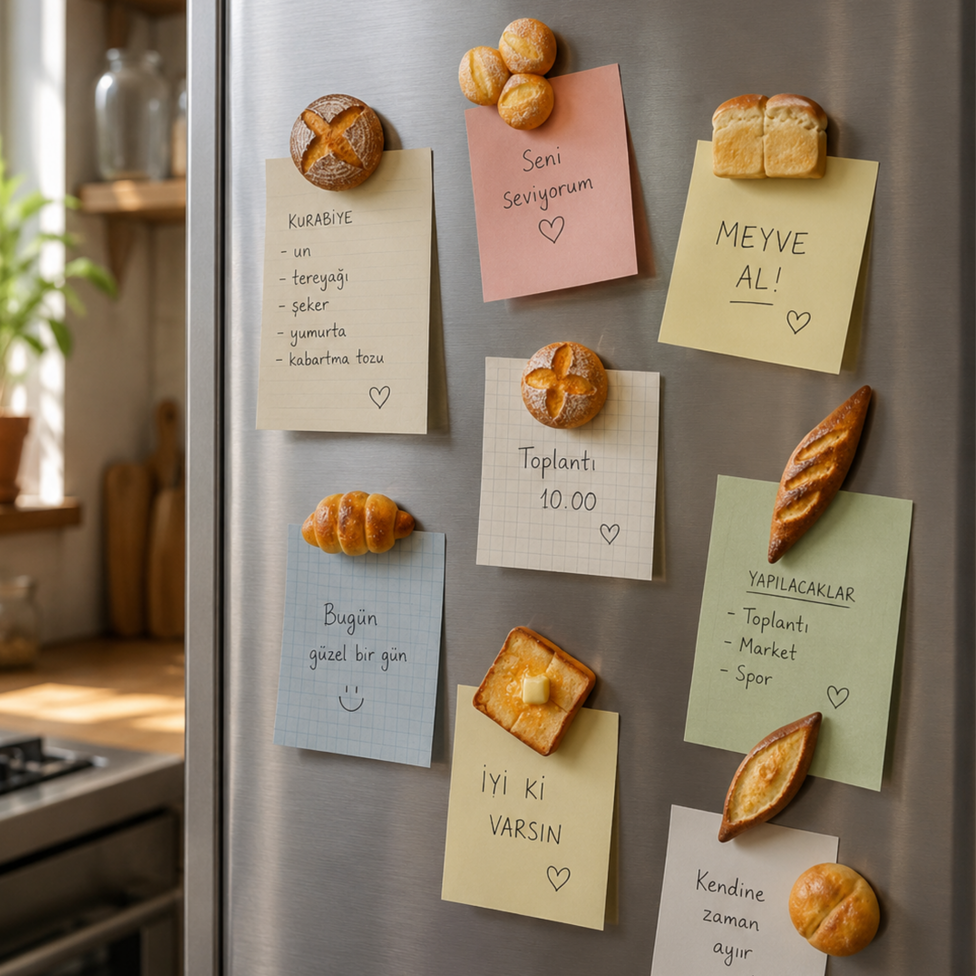 Funny Foods Oven Magnet Seti No.28