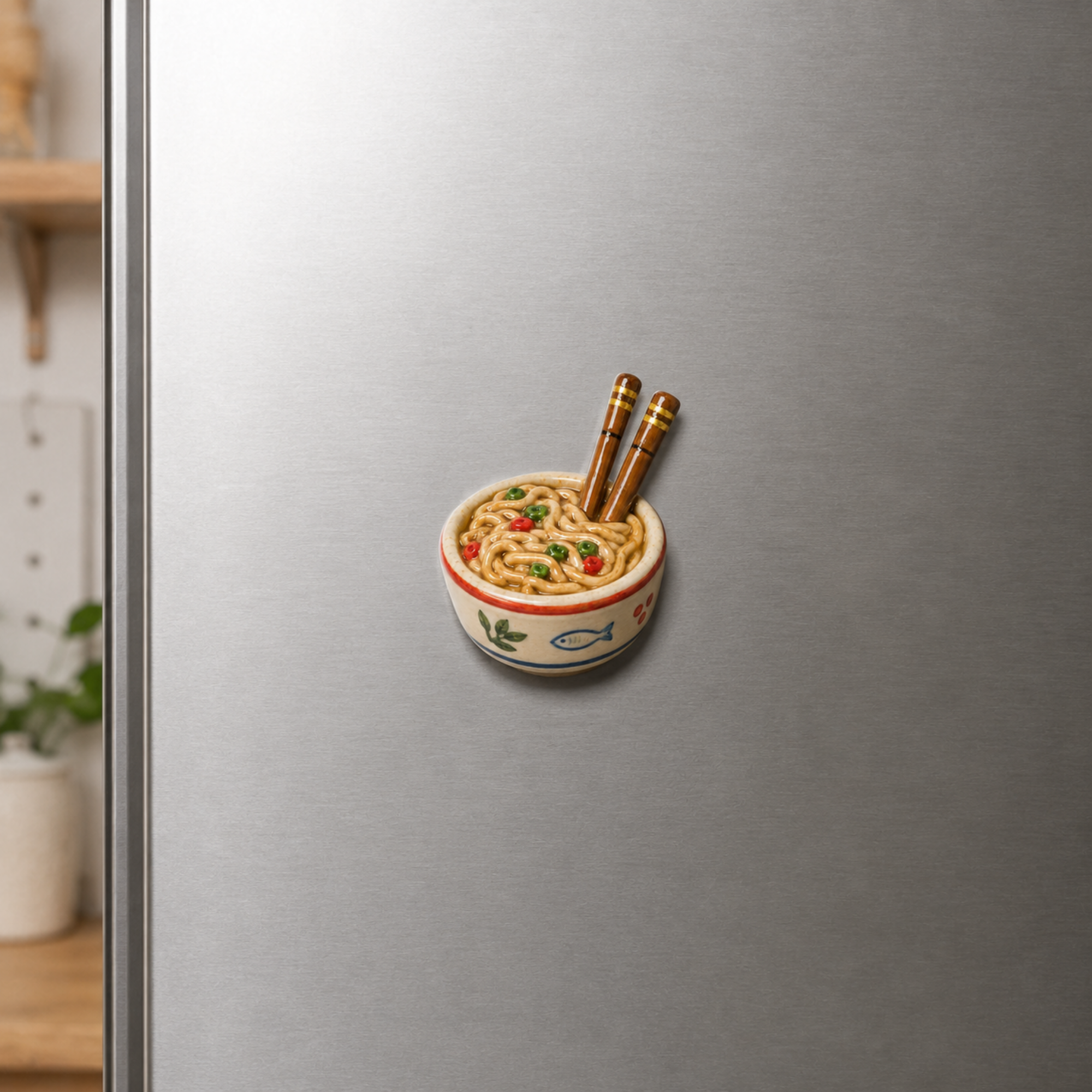 Funny Foods Noodles Magnet No.22