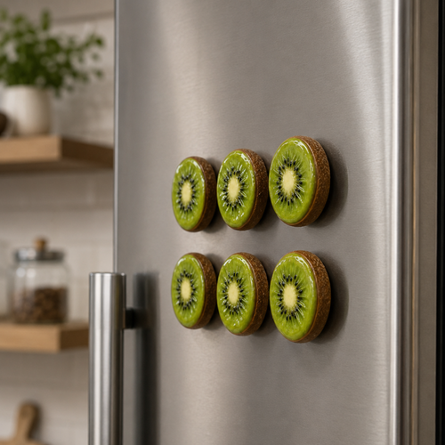Funny Foods Kivi Dilimi Magnet No.26