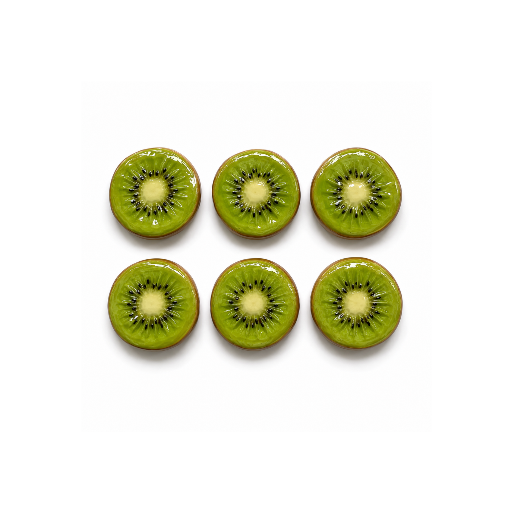 Funny Foods Kivi Dilimi Magnet No.26