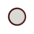 Bordo Bobbin Ahşap Ayna 40 cm, el boyaması boncuklu MDF çerçeve, 40 cm, Bobbin Koleksiyonu, Studio Jera.