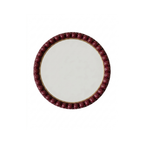 Bordo Bobbin Ahşap Ayna 40 cm, el boyaması boncuklu MDF çerçeve, 40 cm, Bobbin Koleksiyonu, Studio Jera.