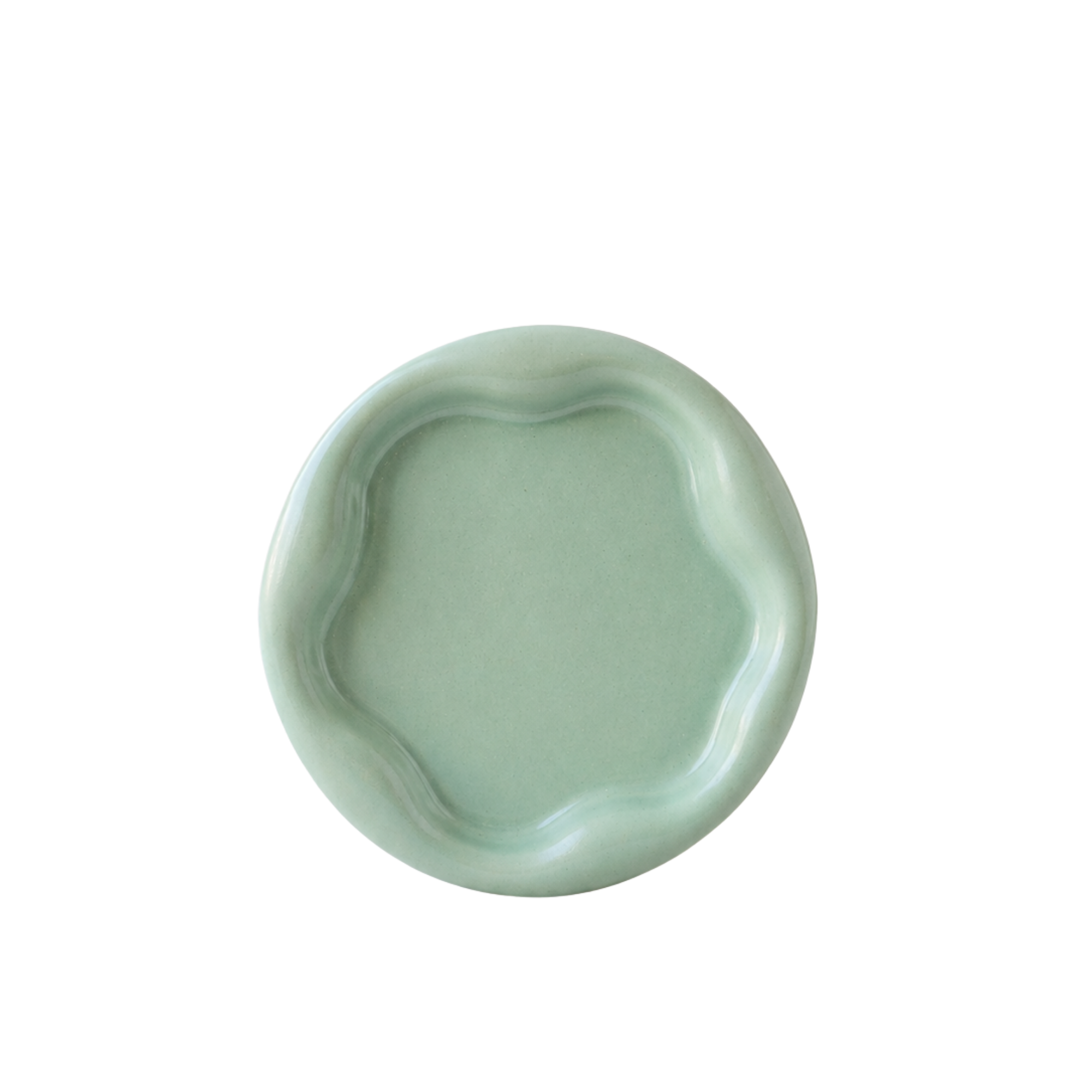 Mint Yeşili Cloud Organizer, el yapımı özel beton harcı, 20 cm, Studio Jera.