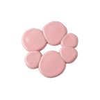 Toz Pembe Daisi Seramik Bardak Altlığı, el yapımı stoneware seramik, 10 cm, Daisi koleksiyonu, Tyche Co.
