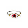 Kırmızı Evil Eye Cable Bileklik, el yapımı, Daniela Ceramic.