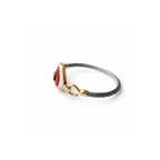 Kırmızı Evil Eye Cable Bileklik, el yapımı, Daniela Ceramic.
