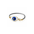 Koyu Mavi Evil Eye Cable Bileklik, el yapımı, Daniela Ceramic.