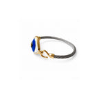 Koyu Mavi Evil Eye Cable Bileklik, el yapımı, Daniela Ceramic.