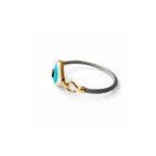 Turkuaz Evil Eye Cable Bileklik, el yapımı, Daniela Ceramic.