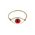 Kırmızı Evil Eye Kelepçe Bileklik, el yapımı seramik, Evil Eye Koleksiyonu, Daniela Ceramic.