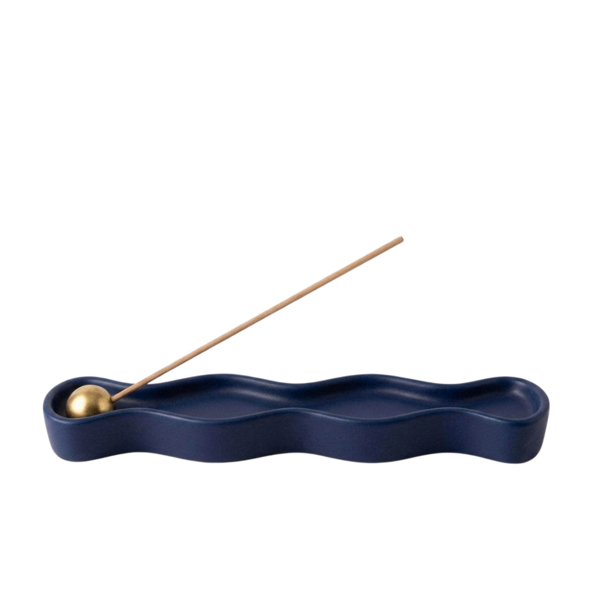 Lacivert Flow Tütsülük, el yapımı özel beton harcı, 18 cm, Flow koleksiyonu, Studio Jera.