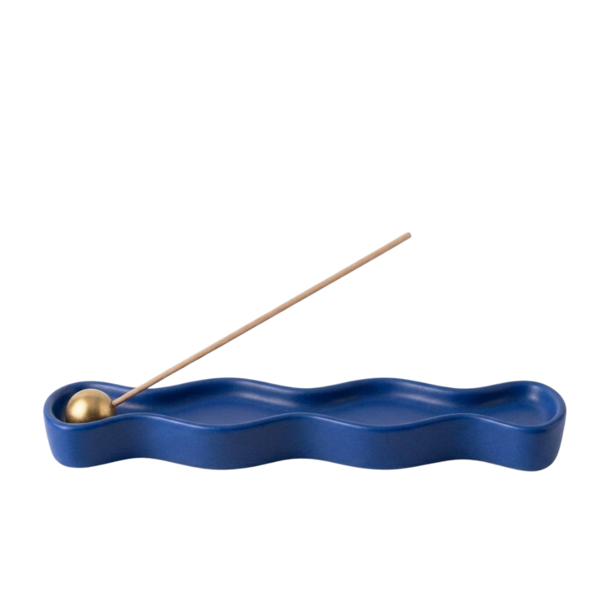 Saks Mavisi Flow Tütsülük, el yapımı özel beton harcı, 18 cm, Flow koleksiyonu, Studio Jera.