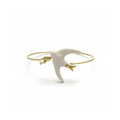 Kırık Beyaz Free Bird Seramik Kırlangıç Bileklik, el yapımı seramik, Free Bird Koleksiyonu, Daniela Ceramic.