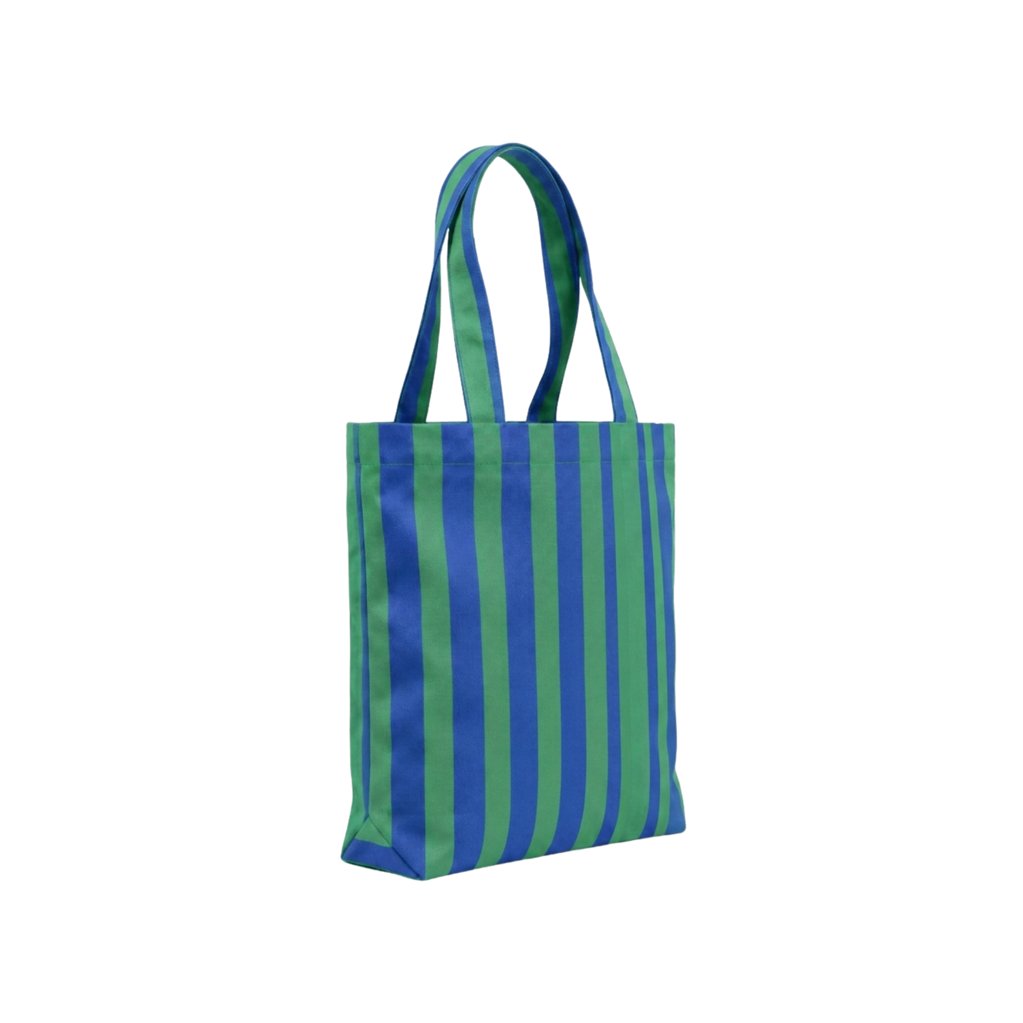 Yeşil & Mavi Klotho Stick Tote Çanta, %100 pamuklu keten, 30x35x10 cm, fermuarlı, Klotho koleksiyonu, Tyche Co.