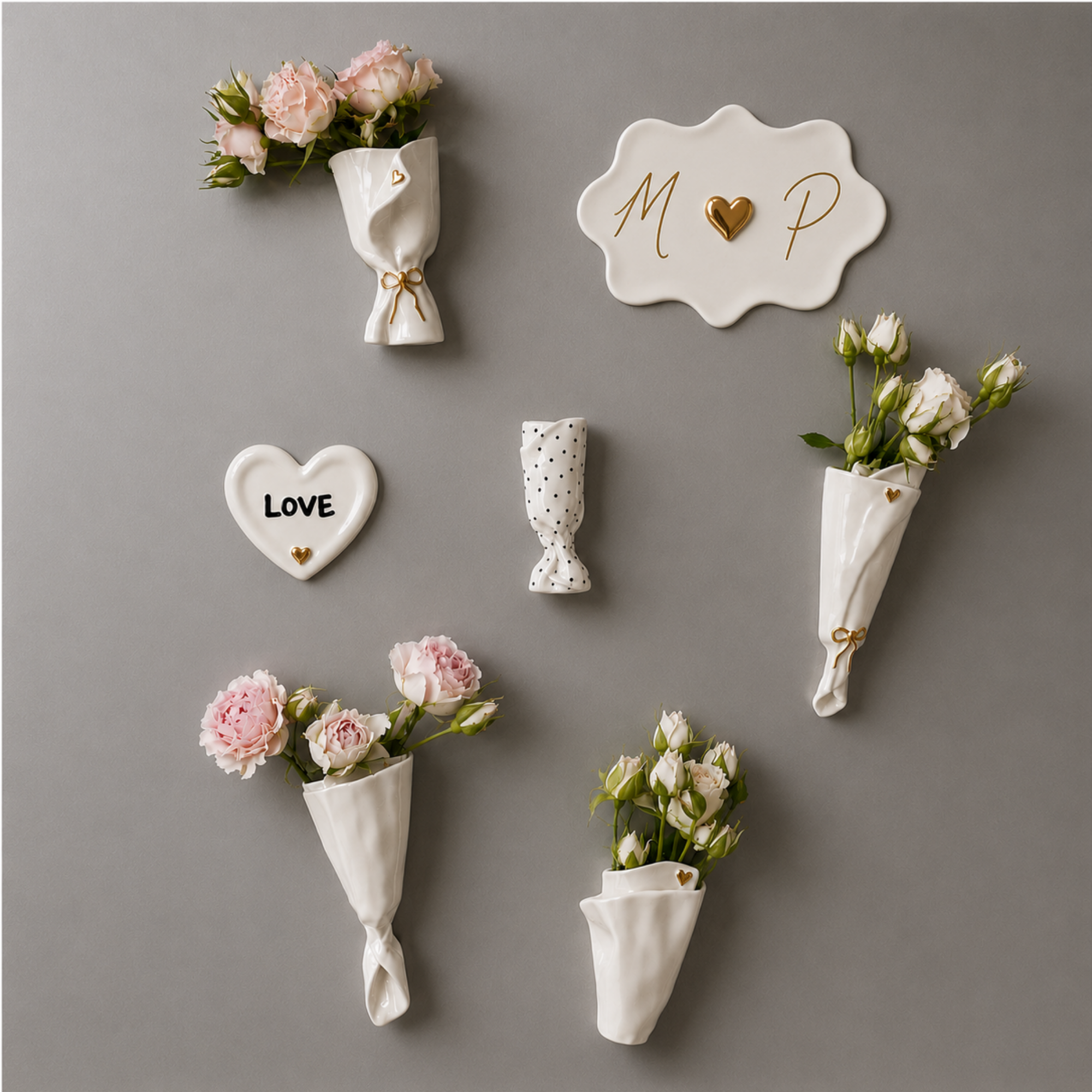 Love Story Magnet Seti - Size Özel Harflerle