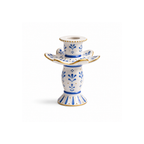Lueur Belle No.2 El Yapımı Seramik Mumluk, el yapımı seramik, el fırçası boyama, 14 cm (Uzunluk) x 8,5 cm (Çap), Lueur Belle koleksiyonu, Tyche Co..