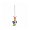 Lueur Florale No.1 El Yapımı Seramik Mumluk, el yapımı seramik, el fırçası boyama, 16 cm (Yükseklik) x 8,5 cm (Çap), Lueur Florale koleksiyonu, Tyche Co..