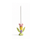 Lueur Florale No.3 El Yapımı Seramik Mumluk, el yapımı seramik, el fırçası boyama, 16 cm (Yükseklik) x 8,5 cm (Çap), Lueur Florale koleksiyonu, Tyche Co..