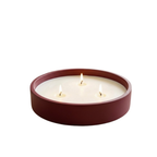 Bordo Lumina Maxi Beton Mumluk, el yapımı özel beton harcı, 25 cm genişlik, Lumina koleksiyonu, Studio Jera.