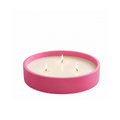 Pembe Lumina Maxi Beton Mumluk, el yapımı özel beton harcı, 25 cm genişlik, Lumina koleksiyonu, Studio Jera.