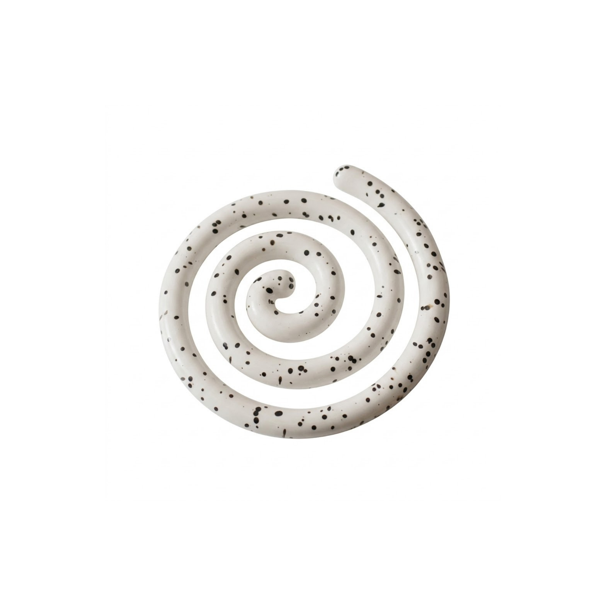 Beyaz Nautilus Spiral Nihale, el işçiliği MDF, 18 cm, Studio Jera.