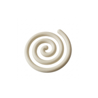 Krem Nautilus Spiral Nihale, el işçiliği MDF, 18 cm, Studio Jera.