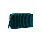 Zümrüt Yeşili Pony Organizer Makyaj Çantası, premium kadife, PU sıvı geçirmez astar, 25×15×10 cm, Pony koleksiyonu, Tyche Co.