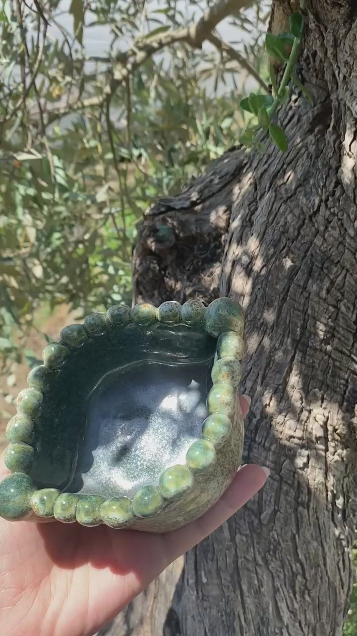 Olea Boncuklu Stoneware Kase
