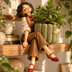 Siesta Cool Girls El Yapımı Seramik Saksı