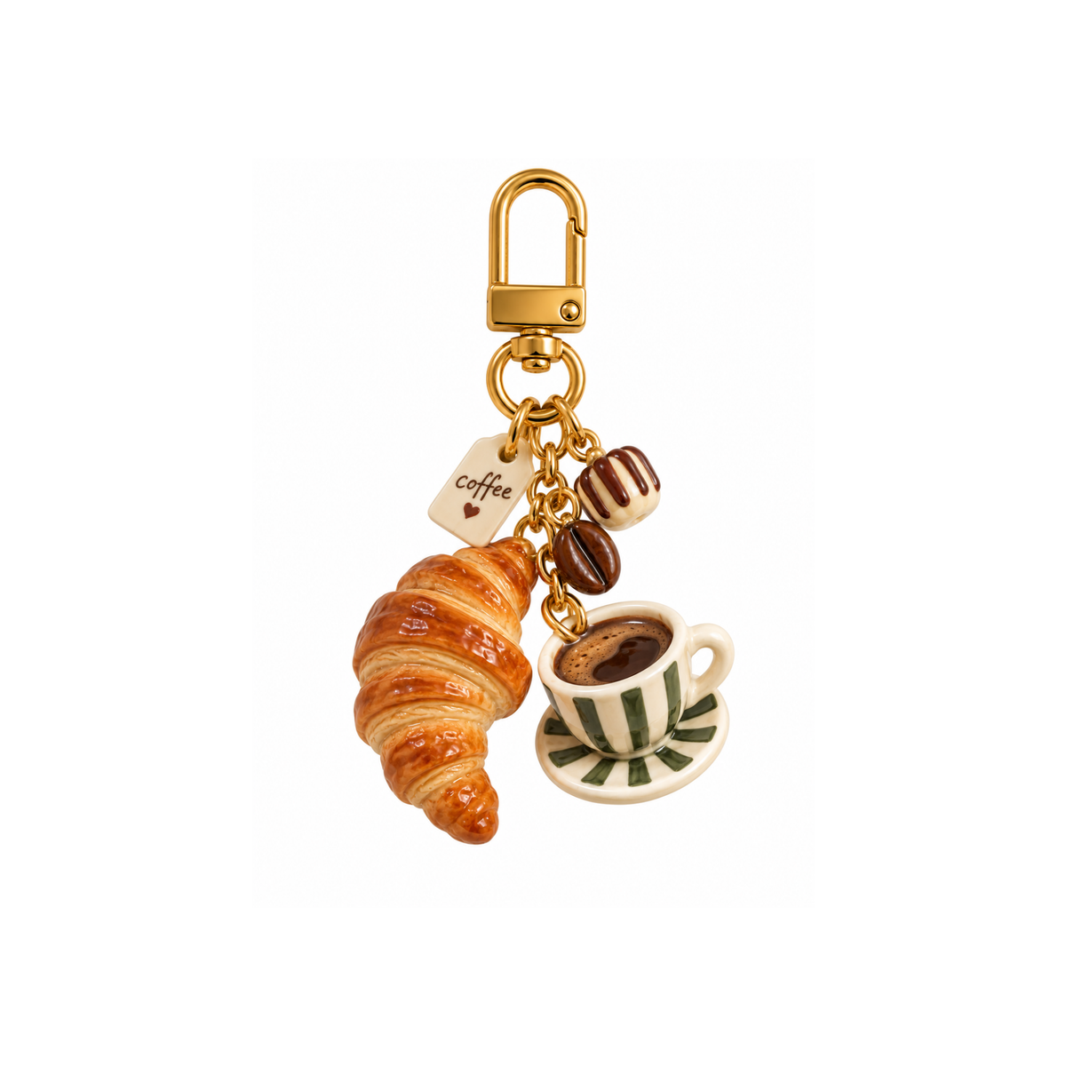 Tyche Seramik El Yapımı Coffee Break Charms