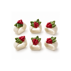 Holly Berry Seramik Peçete Halkası 6 lı Set