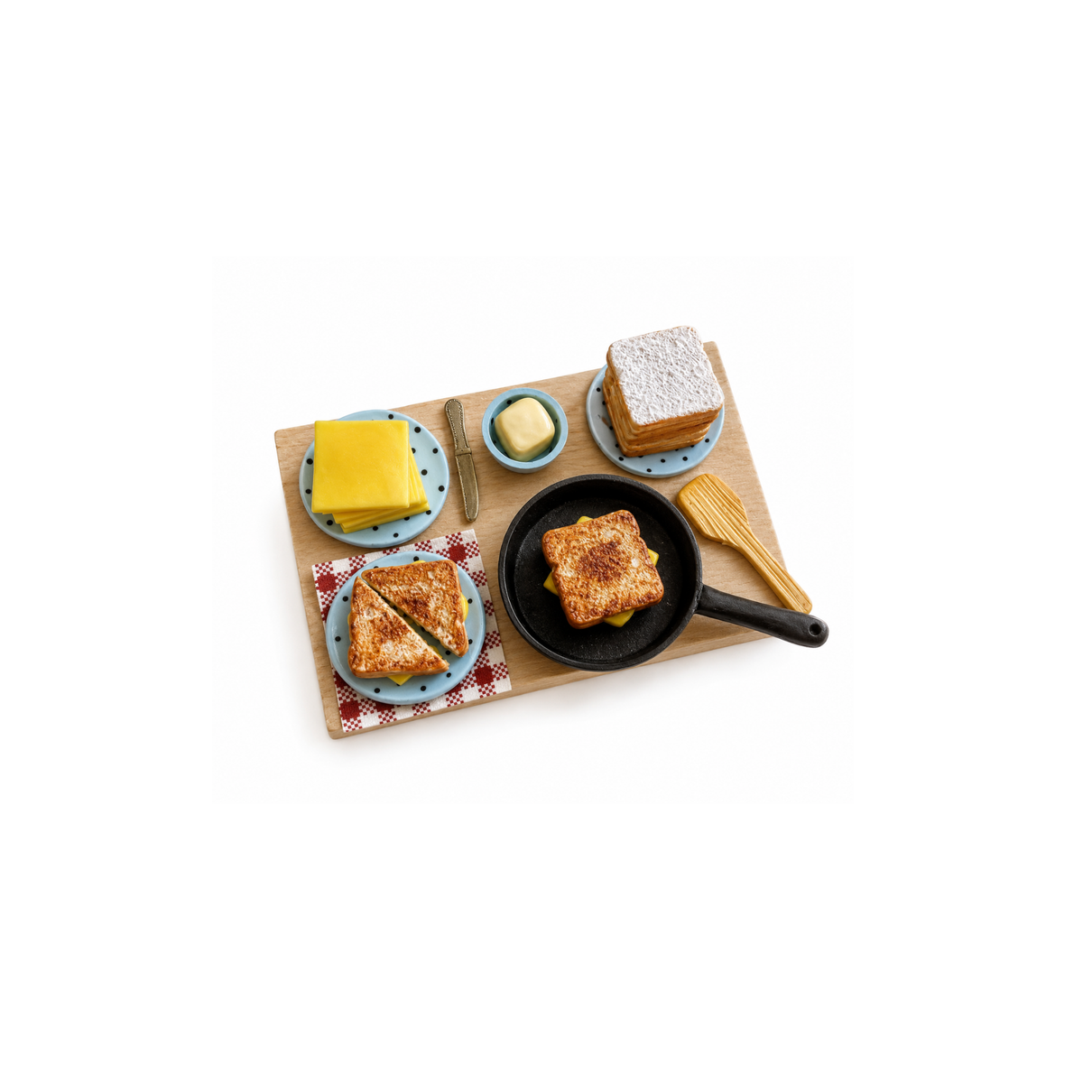 Funny Food Tost Hazırlıgı Magnet No.50