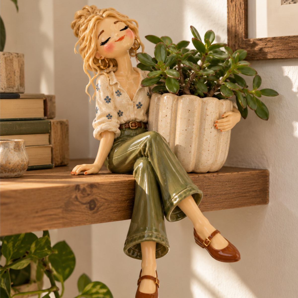 Siesta Cool Girls El Yapımı Seramik Saksı