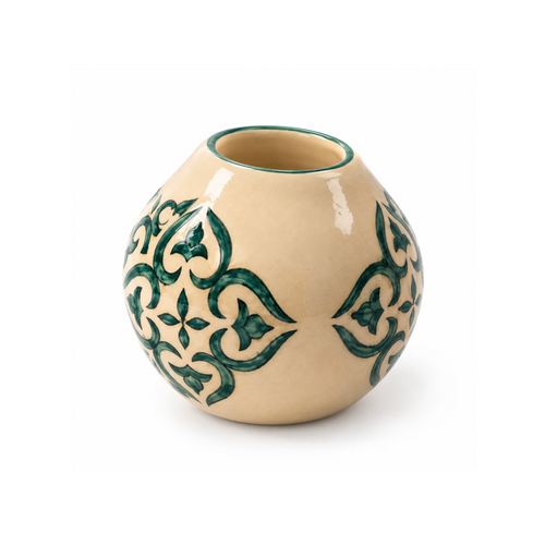 Verde Arabesque Seramik Vaz