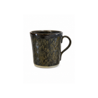 Siyah Krem Teos Alaris Kupa 200 ml, el yapımı stoneware seramik, 200 ml, Teos Koleksiyonu, Emine Shemse Ceramics.