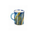 Altın Krem Teos Aurea Vena Kupa 150 ml, el yapımı stoneware seramik, altın damar deseni, 150 ml, Teos Koleksiyonu, Emine Shemse Ceramics.