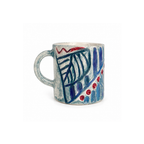 Mavi Mercan Teos Maris Kupa 250 ml, el yapımı stoneware seramik, 250 ml, Teos Koleksiyonu, Emine Shemse Ceramics.