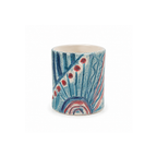 Mavi Mercan Teos Maris Kupa 250 ml, el yapımı stoneware seramik, 250 ml, Teos Koleksiyonu, Emine Shemse Ceramics.