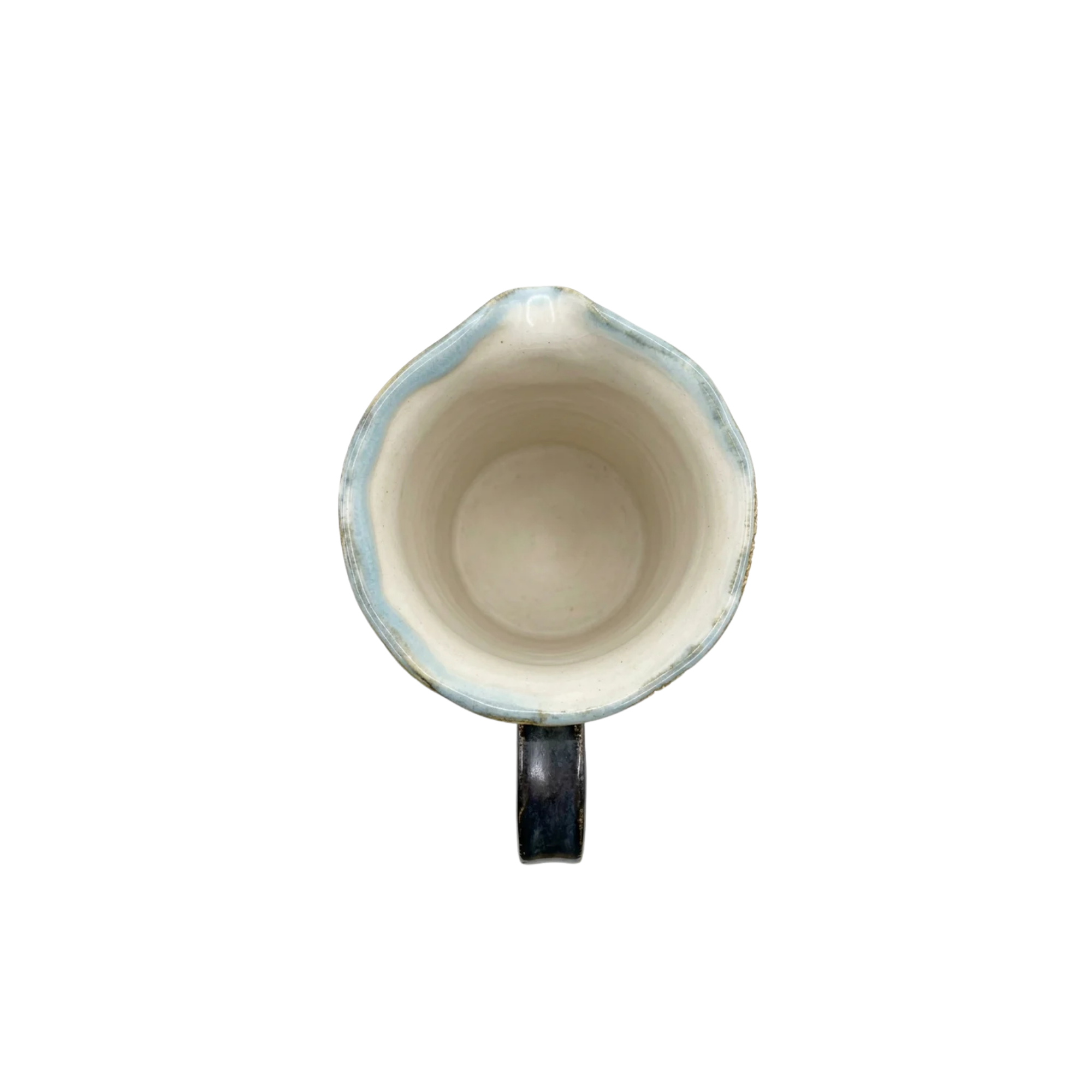 Bej Teos Seramik Sürahi 18 cm, el yapımı stoneware seramik, 18 cm, Teos Koleksiyonu, Emine Shemse Ceramics.