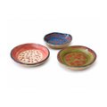 Teos Miro 3'lü Mini Stoneware Sunum Seti, canlı renkler, el boyaması desen, Teos koleksiyonu, Tyche Co.