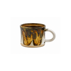 Bej Kahverengi Teos Neviora Fincan, el yapımı stoneware seramik kahve fincanı, 60 ml, Teos Koleksiyonu, Emine Shemse Ceramics.