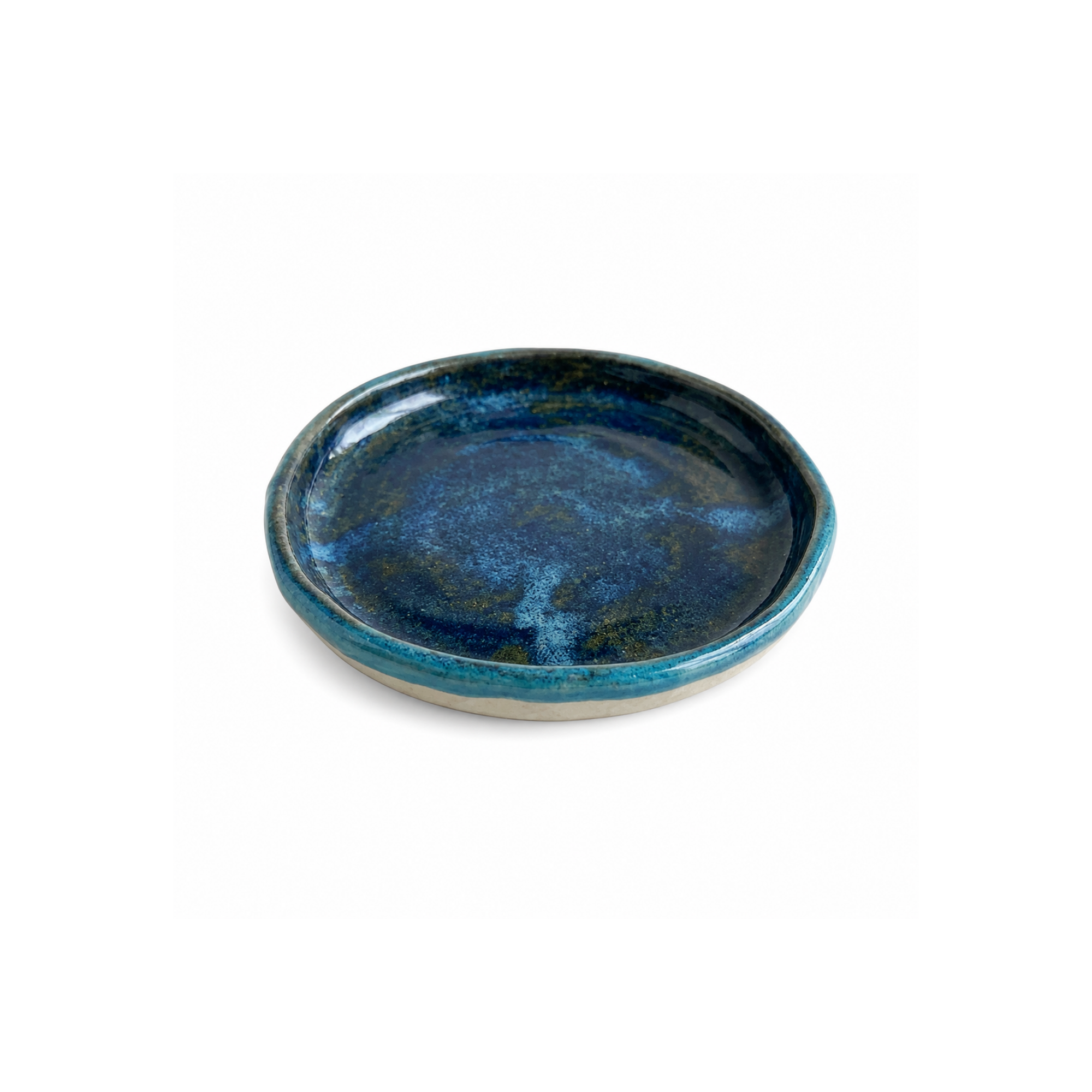 Mavi Lacivert Teos Orvessa Fincan, el yapımı stoneware seramik kahve fincanı, 60 ml, Teos Koleksiyonu, Emine Shemse Ceramics.
