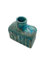 Turkuaz Teos Seramik Vazo 20 cm, el yapimi stoneware seramik, 20 cm, Teos koleksiyonu, Emine Shemse Ceramics.