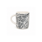 Siyah Beyaz Teos Wirbel Kupa 250 ml, el yapımı stoneware seramik, 250 ml, Teos Koleksiyonu, Emine Shemse Ceramics.