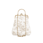 Vintage Ivory Blossom Çerçeve Çanta