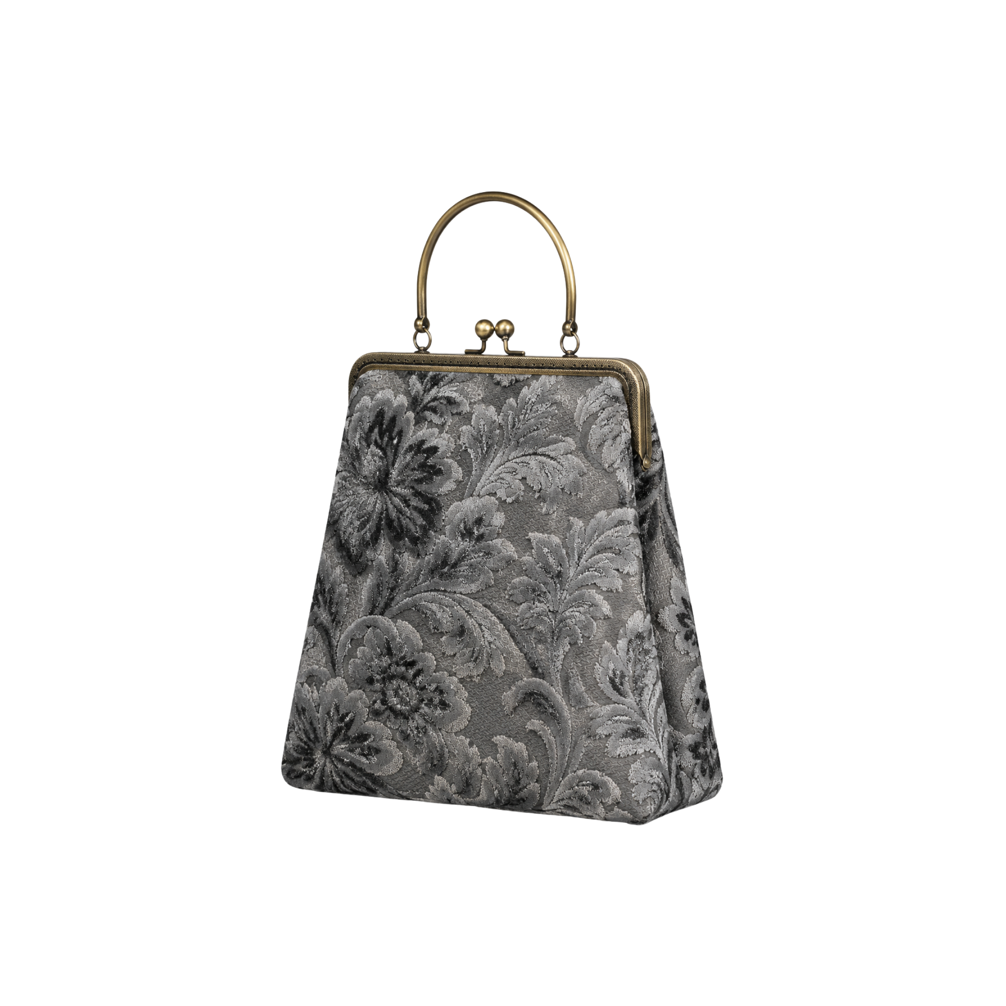 Vintage Noir Floral Çerçeve Çanta