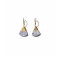 Lila Zen Tulip Seramik Lale Küpe, el yapımı seramik, Zen Tulip Koleksiyonu, Daniela Ceramic.